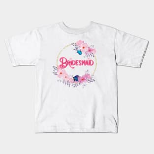 Bridesmaid floral design Kids T-Shirt